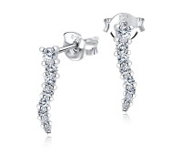 CZ Silver Stud Earrings STS-2707